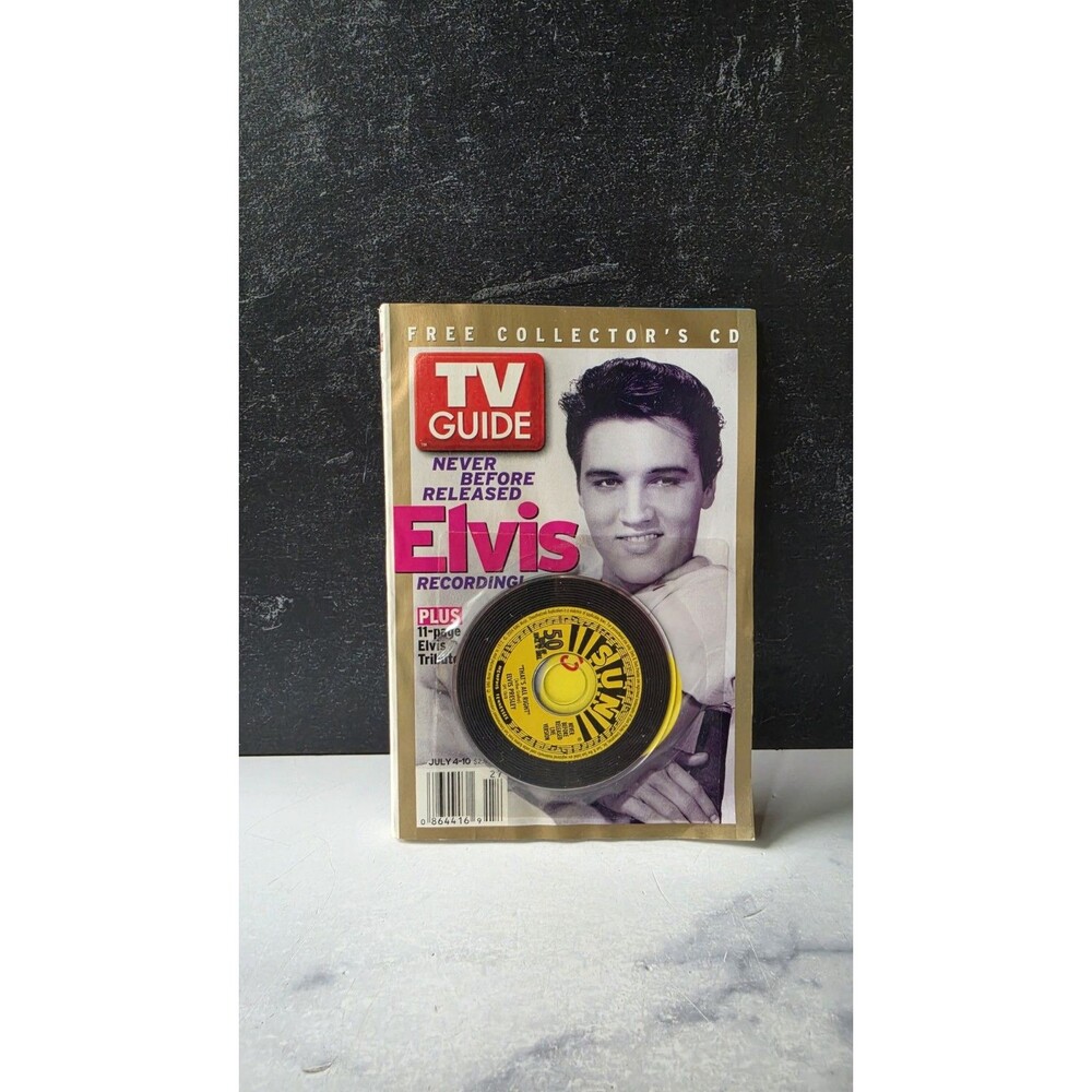 TV Guide July 4-10, 2004 Never Before Released Elvis Recording Free Collector's